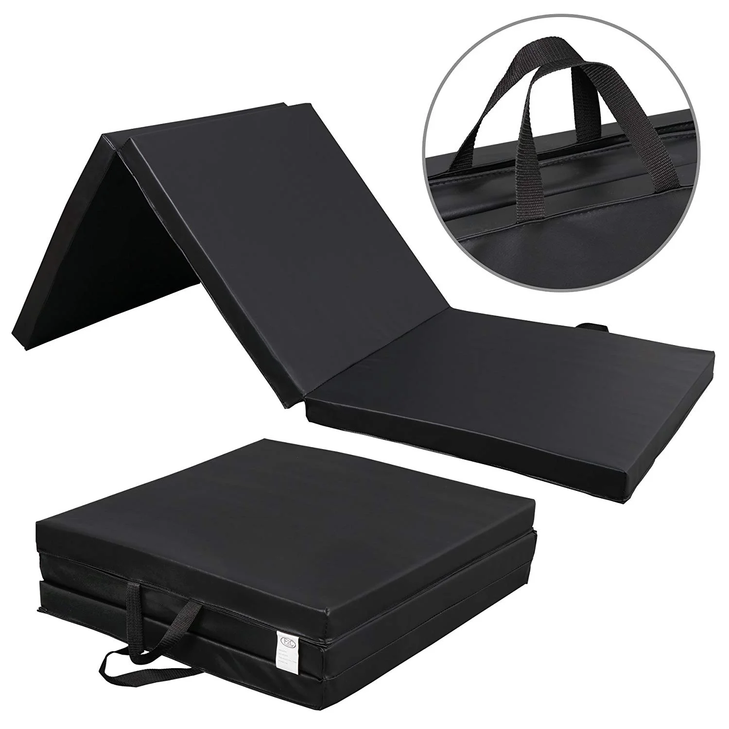 Tri-Fold 6' x 2' x 2" Folding Exercise Floor Mat Gymnastics Gym - Image 3